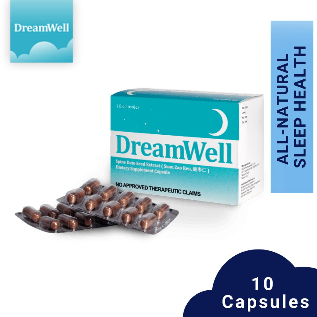 DreamWell Natural Herbal Dietary Capsules Sleeping Pills (Non Melatonin)